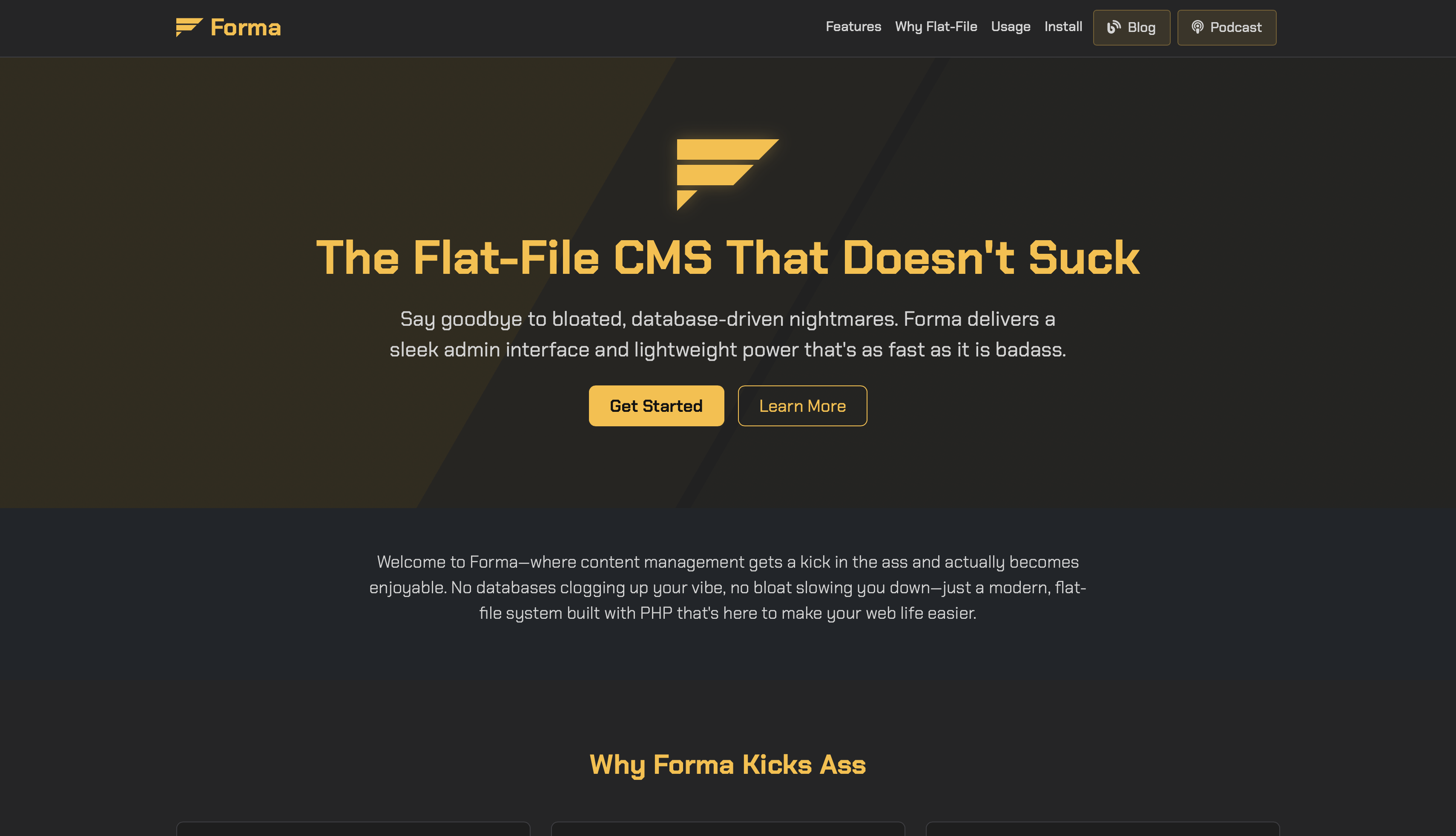 Forma CMS Website